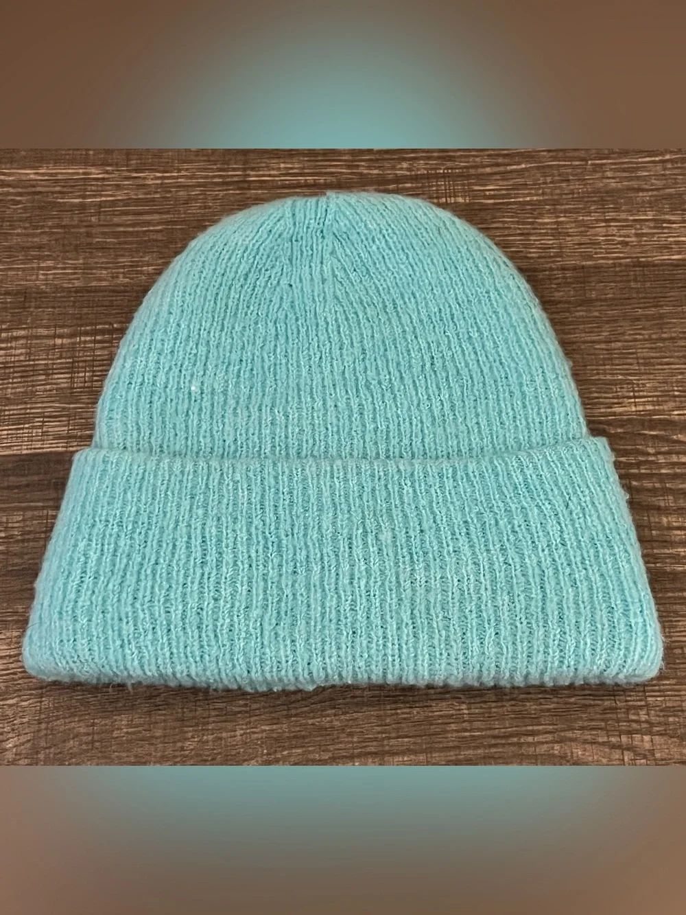 Art Class Target Mint Aqua Blue Ribbed Knit Beanie OS NWOT